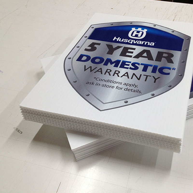 corflute signs factory